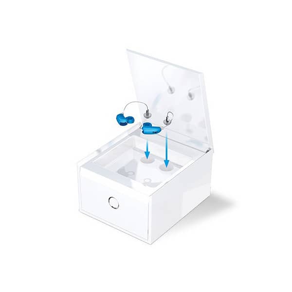 Perfect clean hearing aid cleaning system