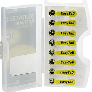 Duracell EasyTab/Activair Type 10 Hearing Aid Batteries Zinc Air (pack of 6)