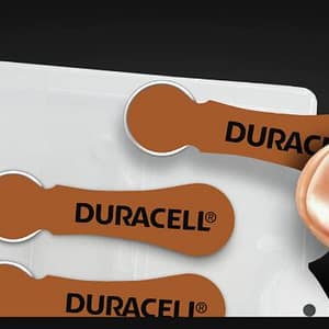Duracell EasyTab/Activair Type 312 Hearing Aid Batteries Zinc Air (pack of 6)