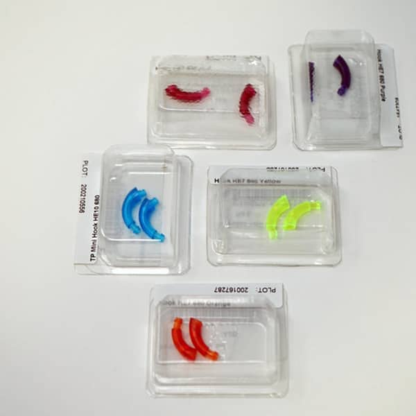 coloured ear hooks packaging