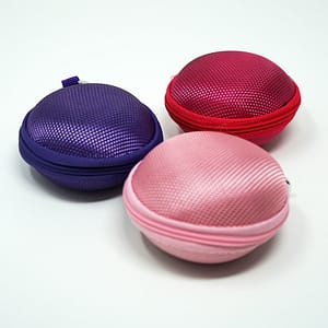Round Carry Case Holder For Hearing Aids