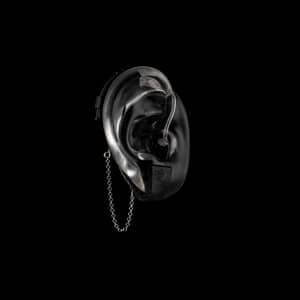 DeafMetal® Safety Penny Black – Hearing Aid Jewellery
