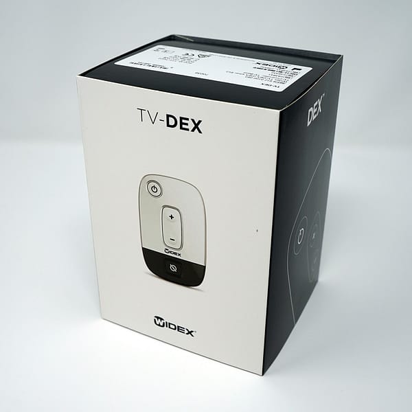 Widex TC Dex box on white background