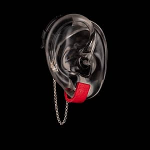 DeafMetal® Safety Penny Red – Hearing Aid Jewellery