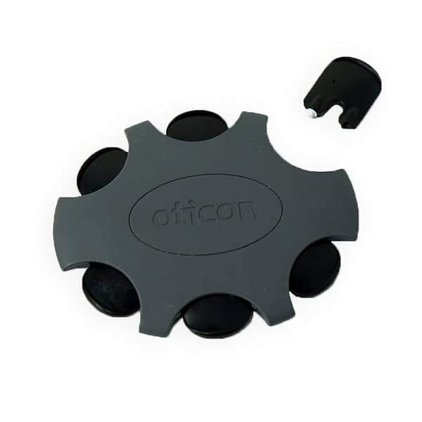 oticon mini fit pro wax filter with one displayed