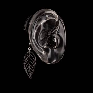 DeafMetal® Silver Leaf – Hearing Aid Jewellery