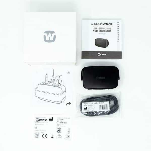 Widex RIC Charger Contents