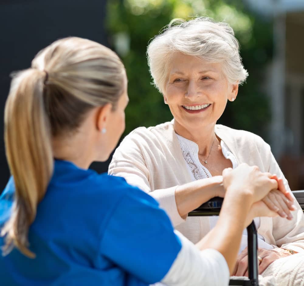 ACHE patient being consulted by a healthcare professional
