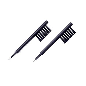 3 in 1 Hearing Aid Cleaning Brush with Wax Loop & Magnet, pack of 2