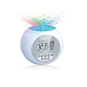 Star Projection Sound Machine Alarm Clock…