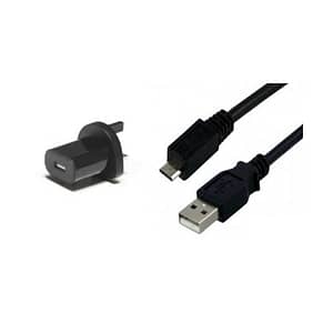 Spare Phonak USB-A to USB-C Cable & UK Power Supply