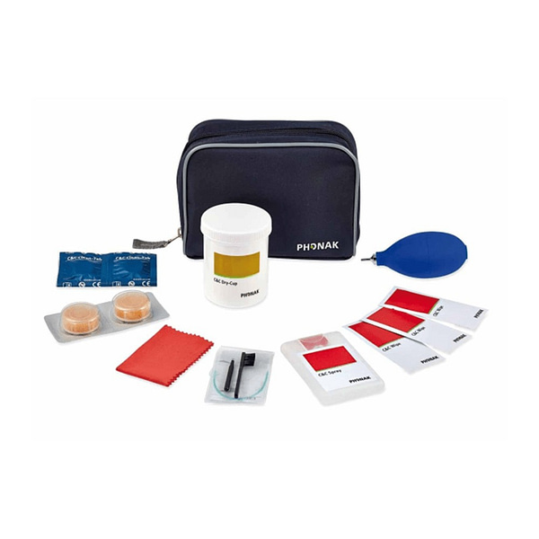 Hearing aid cleaning and maintenance kit