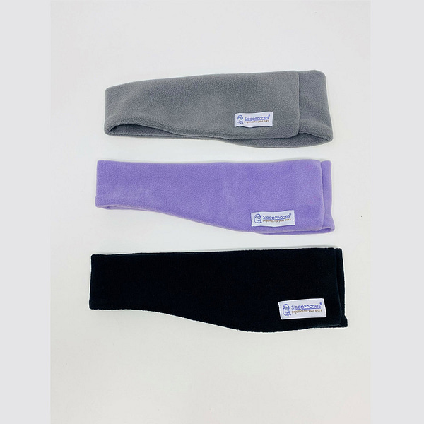 SleepPhones Replacement Headband in Lilac, Grey and Black