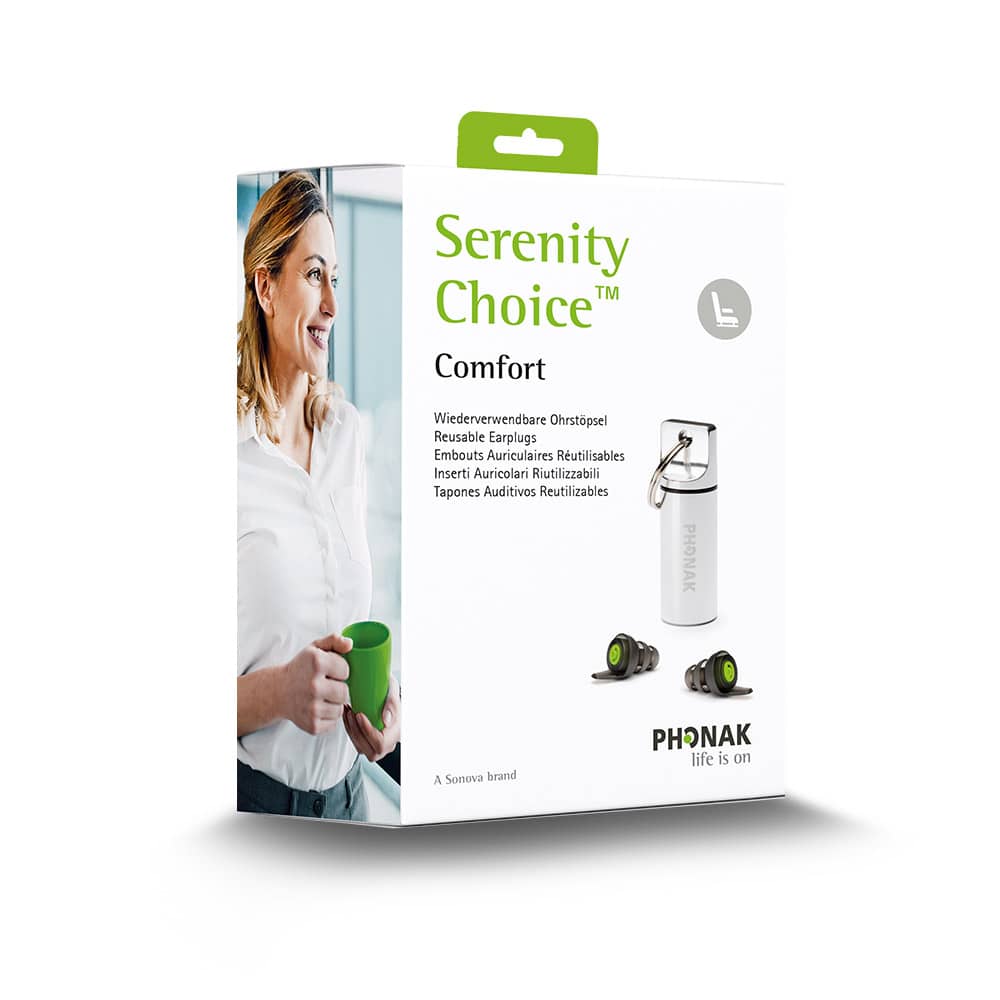 Phonak Serenity Choice™ Comfort Reusable Earplugs Hearing Aid Accessory